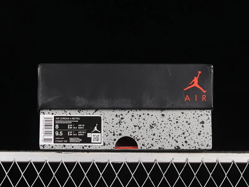 All categories Air Jordan Jordan series basketball shoes Air Jordan 4 LJR version Air Jordan 4 Retro "University Blue" AJ4 Joe 4 new black and red retro casual sports culture basketball shoes CT8527-016